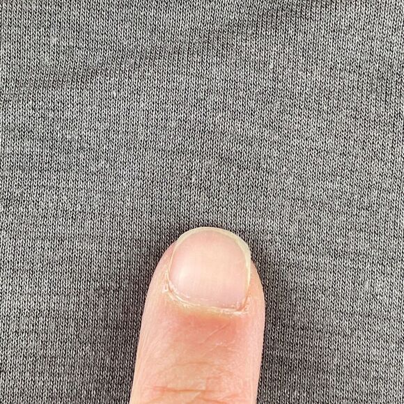 St John Jacket Women XL Grey Full Zip Active Long Sleeve Yellow Tag Gold Zipper - Picture 5 of 14